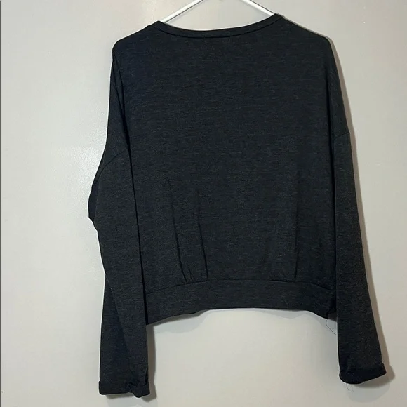 See You Monday Black Distressed Sweatshirt Medium - Picture 6 of 6